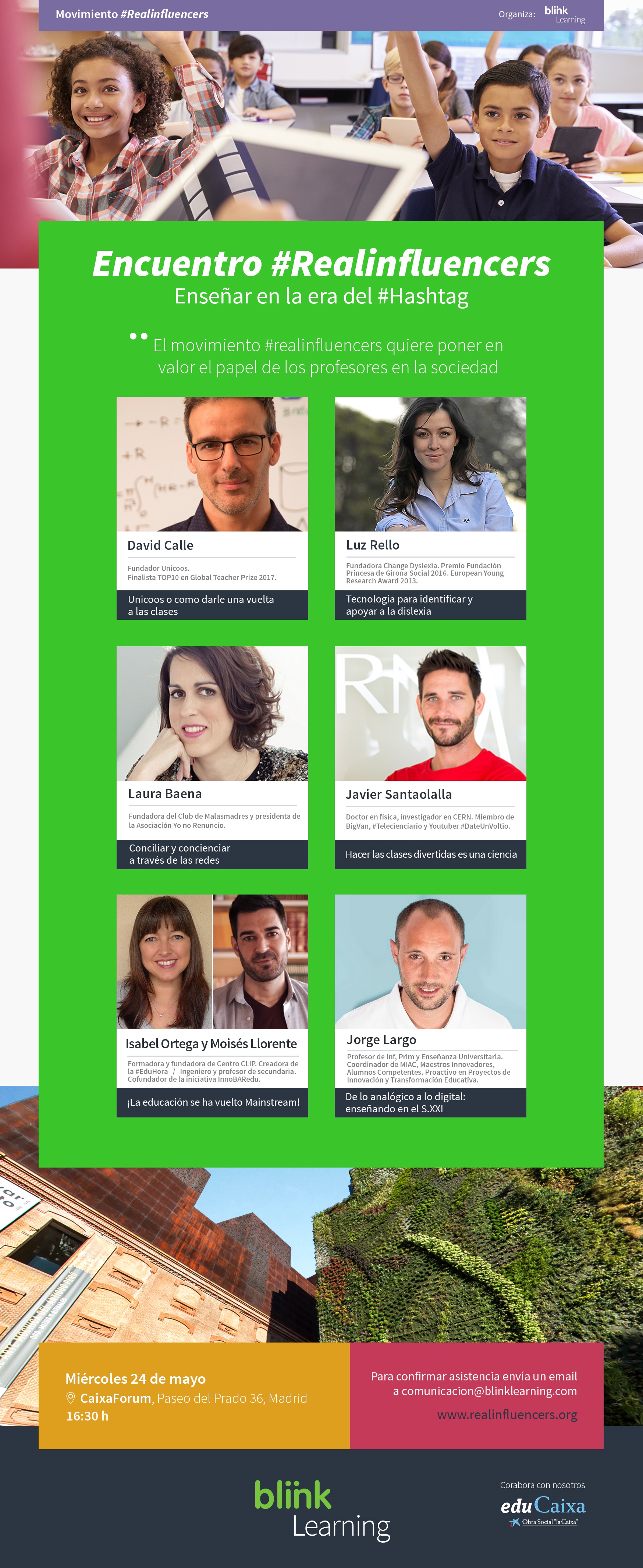 Cartel encuentro #realinfluencers