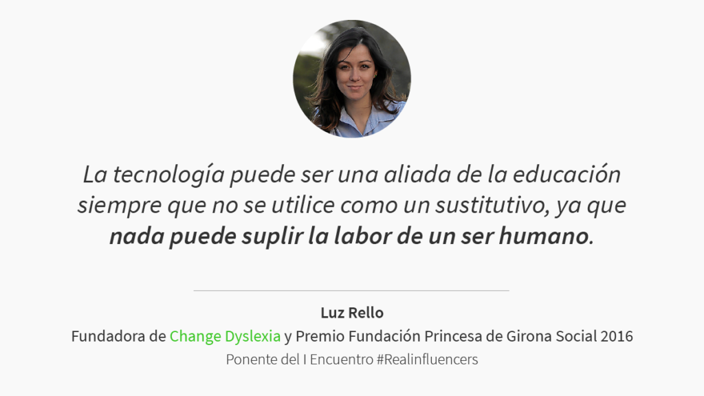 Ponencia de Luz Rello en #Realinfluencers